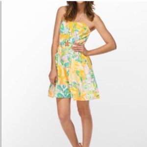 🌴LILLY PULITZER Strapless Mini Dress - Size 4
